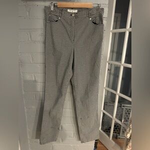 Saks Fifth Avenue Real Clothes, Size 8, Black and White High Waisted Pants